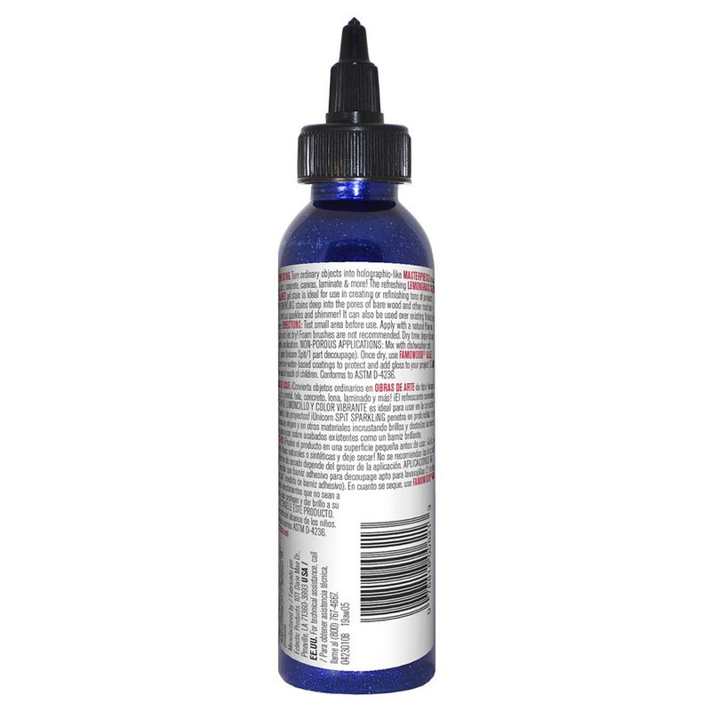 Unicorn SPiT Sparkling Sapphire Swift Gel Stain and Glaze 5775001 4.0 Fl Oz - Image 2